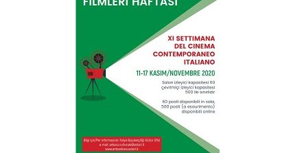 Ankara, l’undicesima edizione della Settimana del Cinema Contemporaneo italiano (11-17 novembre)