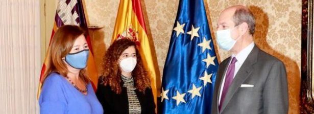 Incontro dell’ambasciatore d’Italia in Spagna, Riccardo Guariglia con la presidente delle Baleari Francina Armengol