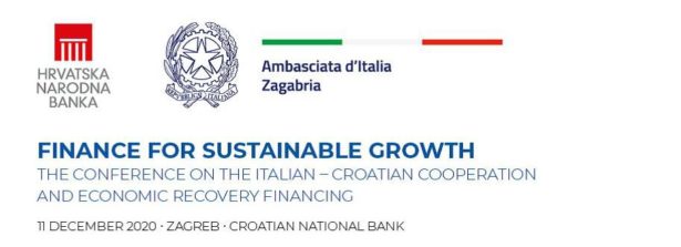 Italia-Croazia,  a Zagabria conferenza “Finance for Sustainable Growth”