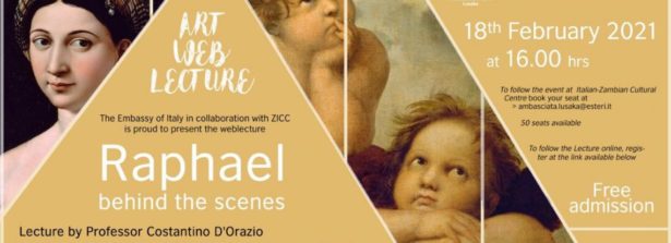 Ambasciata d’Italia a Lusaka: webinar “Raffaello, dietro le quinte”