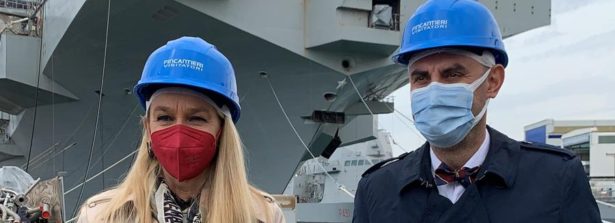 Il sottosegretario Stefania Pucciarelli in visita al cantiere navale del Muggiano – La Spezia: “Qui Nave Trieste, eccellenza della cantieristica italiana”