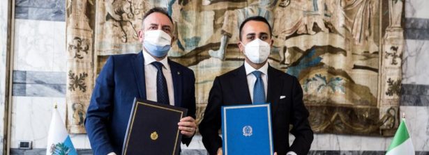 Incontro del Ministro Luigi Di Maio con il Segretario di Stato agli Affari Esteri di San Marino Luca Beccari