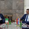 L’Ambasciatore a Belgrado Lo Cascio incontra il direttore dell’Ufficio del Governo per il Kosovo, Petar Petkovic