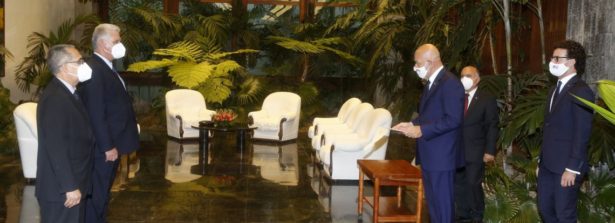 L’Avana:  il nuovo Ambasciatore d’Italia Roberto Vellano ha presentato  le credenziali al Presidente Diaz- Canel
