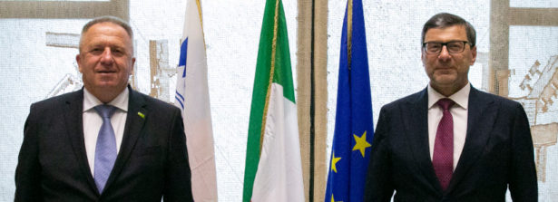 Il ministro dello Sviluppo economico Giancarlo Giorgetti incontra il ministro Zdravko Počivalšek