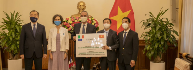 Francia e Italia hanno donato al Vietnam 1.484.060 dosi di vaccini anti Covid-19 attraverso Covax