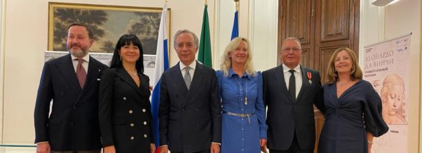 Onorificenza di Cavaliere dell’Ordine della Stella d’Italia a Inga Karimova e Alexandr Rukavishnikov