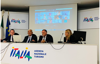 Il Ministro del Turismo  Garavaglia in visita all’enit