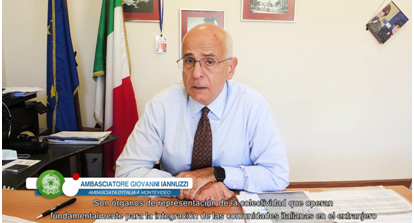 L’ambasciatore d’Italia in Uruguay, Giovanni Iannuzzi ricorda in un video messaggio ai connazionali residenti in loco le elezioni e le modalità di rinnovo dei Comites