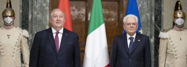 Cordiale incontro al Quirinale tra il Presidente Mattarella e il Presidente della Repubblica d’Armenia, Armen Sarkissian