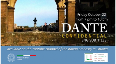 Domani ad Ottawa, proiezione del documentario “Dante Confidential”