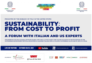 Stati Uniti, l’Ambasciatrice Zappia a “Sustainability: From Cost to Profit. Un forum con esperti italiani e statunitensi”