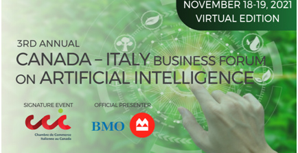 Si svolgerà il 18 e 19 novembre la terza edizione del Business Forum Canada-Italia