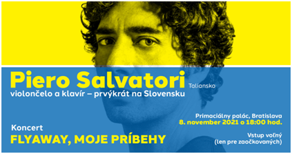 L’8 novembre al Palazzo Primaziale di Bratislava il concerto di Piero Salvatori