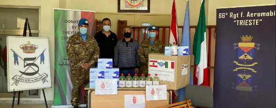I Caschi Blu di ITALBATT continuano la serie di donazioni a favore delle comunità del sud del Libano nella missione UNIFIL