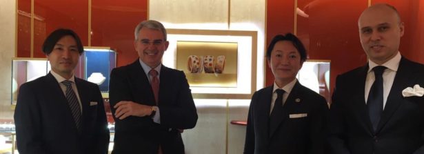 L’Ambasciatore Benedetti visita lo store Pomellato a Ginza in Giappone