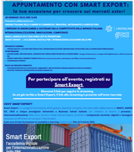Progetto “Smart Export” di Maeci-Ice-Crui: il 28 gennaio webinar “L’impegno di Unioncamere a sostegno della competitività delle imprese italiane: internazionalizzazione, innovazione, competenze”