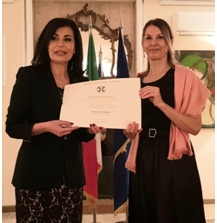 Onorificenza della Stella d’Italia a May al Khalil fondatrice e presidente della Maratona di Beirut