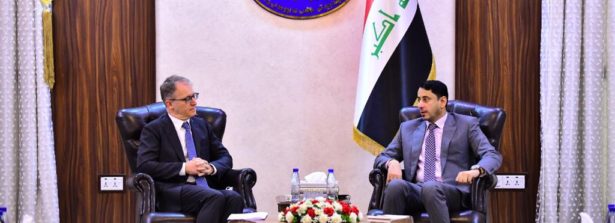 L’Ambasciatore d’Italia a Baghdad Maurizio Greganti ha incontrato il Segretario Generale del Consiglio dei Ministri iracheno, Hamid Naim Al-Ghizi