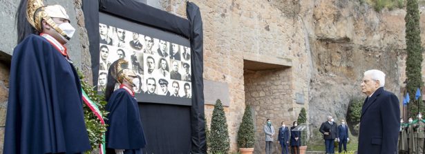 Il Presidente Mattarella commemora il 78° anniversario dell’eccidio delle Fosse Ardeatine
