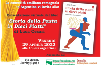 Il 29 aprile la presentazione online del libro “Storia della pasta in dieci piatti. Dai tortellini alla carbonara” del bolognese Luca Cesari