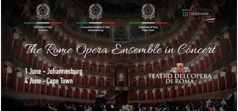 Festa della Repubblica Italiana, Ambasciata d’Italia in Sudafrica: concerti  a Johannesburg e Cape Town del Roma Opera Ensemble