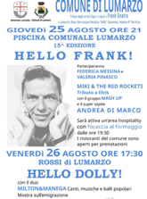 Liguria, “Hello Frank!”: a Lumarzo  la 15^ edizione della manifestazione dedicata a Frank Sinatra e a “Dolly” Garaventa