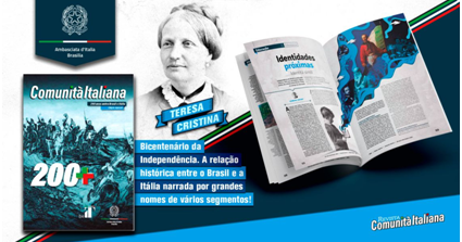 Ambasciata d’Italia a Brasilia: numero speciale della rivista “Comunità Italiana” per il Bicentenario dell’Indipendenza del Brasile