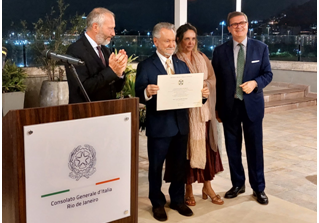 Brasile, Ordine della Stella d’Italia a João Candido Portinari