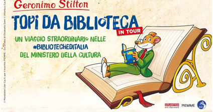 Editoria, Geronimo Stilton per le Biblioteche dello Stato: al via “Topi da biblioteca in tour”, primo appuntamento il 16 settembre a Cremona