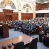 Skopje, il Presidente della Repubblica Mattarella interviene davanti all’assemblea della Repubblica di Macedonia : L’Italia continuerà ad assicurare un sostegno deciso al percorso di avvicinamento della Macedonia del Nord all’Europa