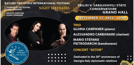Omaggio alla musica di Astor Piazzolla, interpretata da straordinari musicisti italiani