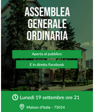 Francia, Comites di Parigi: assemblea il 19 settembre alla Maison d’Italie