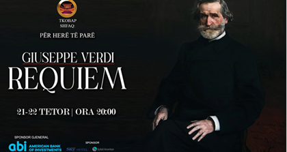 Al Teatro Nazionale dell’Opera e del Balletto di Tirana, il 20 e 21 ottobre, il Requiem di Giuseppe Verdi
