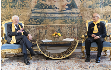 Il Presidente Mattarella ha ricevuto al Quirinale il Capo della Protezione Civile Curcio