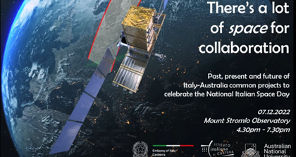 Italia-Australia: workshop sul settore spaziale organizzato dall’Ambasciata italiana a Canberra (7 dicembre)