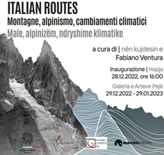 Kosovo, Montagne e cambiamenti climatici: a Peja la mostra fotografica “Italian Routes”