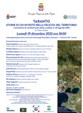 Presentazione del libro “Taranto. Storie di chi investe nella felicità del territorio. I seminatori di cambiamento dalla Laudato si’ all’Agenda 2030” di Tiziana Grassi