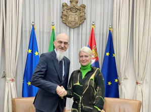 Serbia, l’ambasciatore d’Italia Gori incontra la neo ministra della Scienza  Begović