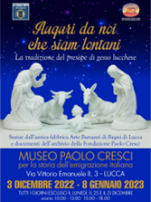 Toscana, “Auguri da noi che siam lontani”: fino all’8 gennaio presepi di gesso lucchesi al Museo Paolo Cresci per la storia dell’emigrazione italiana