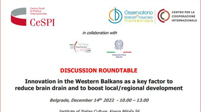 Serbia, a Belgrado tavola rotonda su innovazione e capitale umano nei Balcani Occidentali