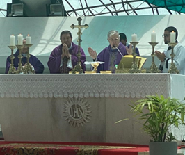 Brasile, messa per Benedetto XVI nella Cattedrale di Brasilia . Presente l’ambasciatore d’Italia Azzarello