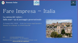 Alla Camera la presentazione dell’evento “Fare Impresa-Italia”