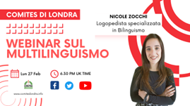 Multilinguismo in famiglia, la nuova serie di webinar del Comites di Londra