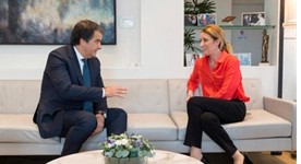 Il ministro Fitto incontra il presidente del Parlamento Ue Metsola
