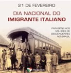 Brasile, 21 febbraio Dia Nacional do Imigrante Italiano