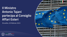 Il Ministro degli Esteri Antonio Tajani partecipa al Consiglio Affari Esteri di Bruxelles