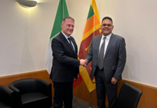 Il Vice Ministro degli Esteri Cirielli incontra il Vice Ministro delle Finanze dello Sri Lanka Semasinghe
