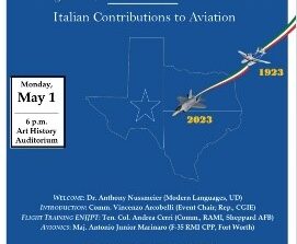 A Dallas il primo maggio un evento sul contributo dell’Italia e degli Italiani all’Aviazione