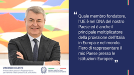 Vincenzo Celeste è il nuovo Rappresentante Permanente d’Italia presso l’Unione Europea